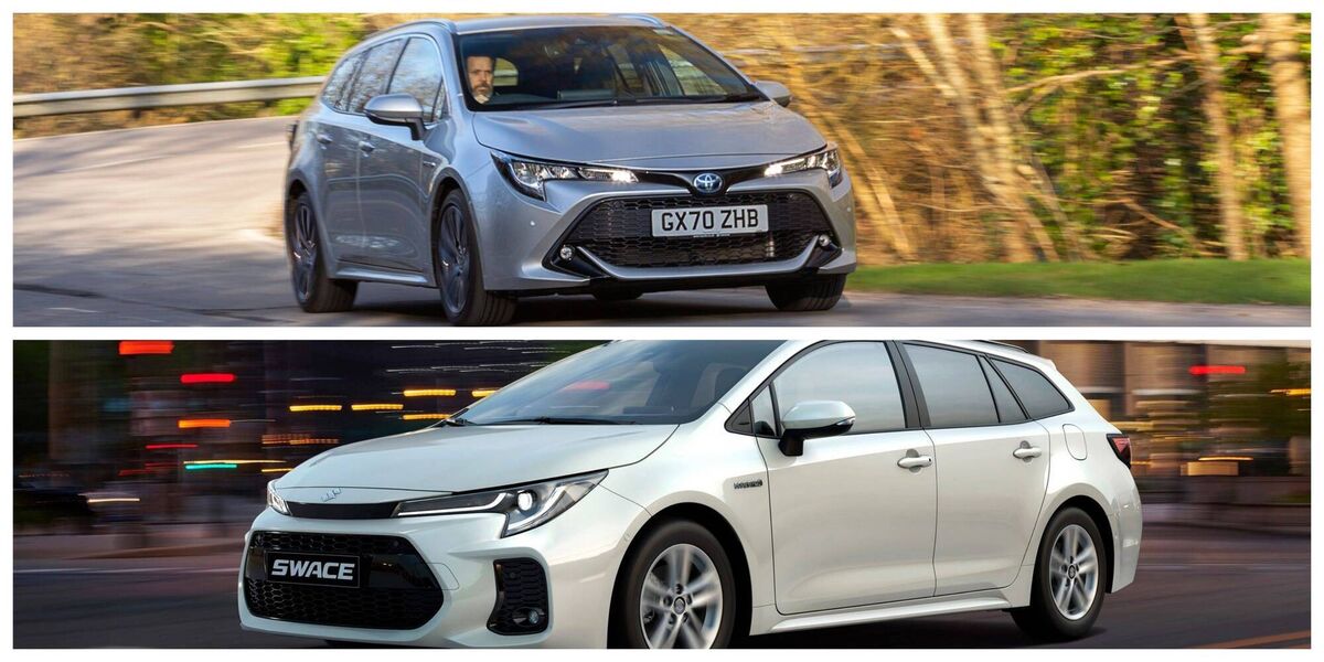 Toyota Corolla Touring Sports (top) and Suzuki Swace