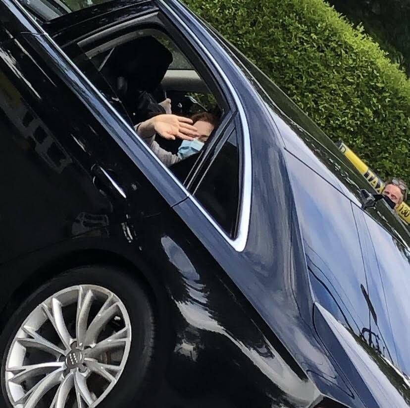 Annie Teehan took this snap of Amy Adams arriving in Greystones.