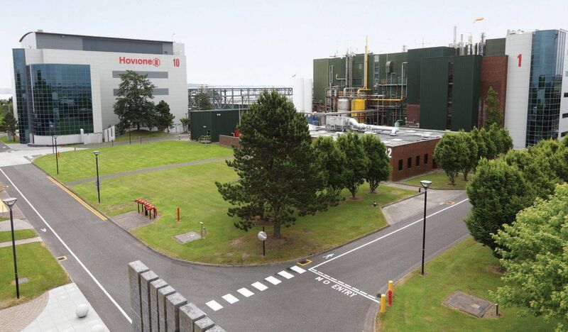 The landscaped arrival area at Hovione's premises in Ringaskiddy, Co Cork. 