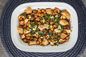Moroccan chickpea bake