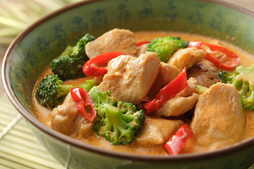Thai chicken and coconut curry