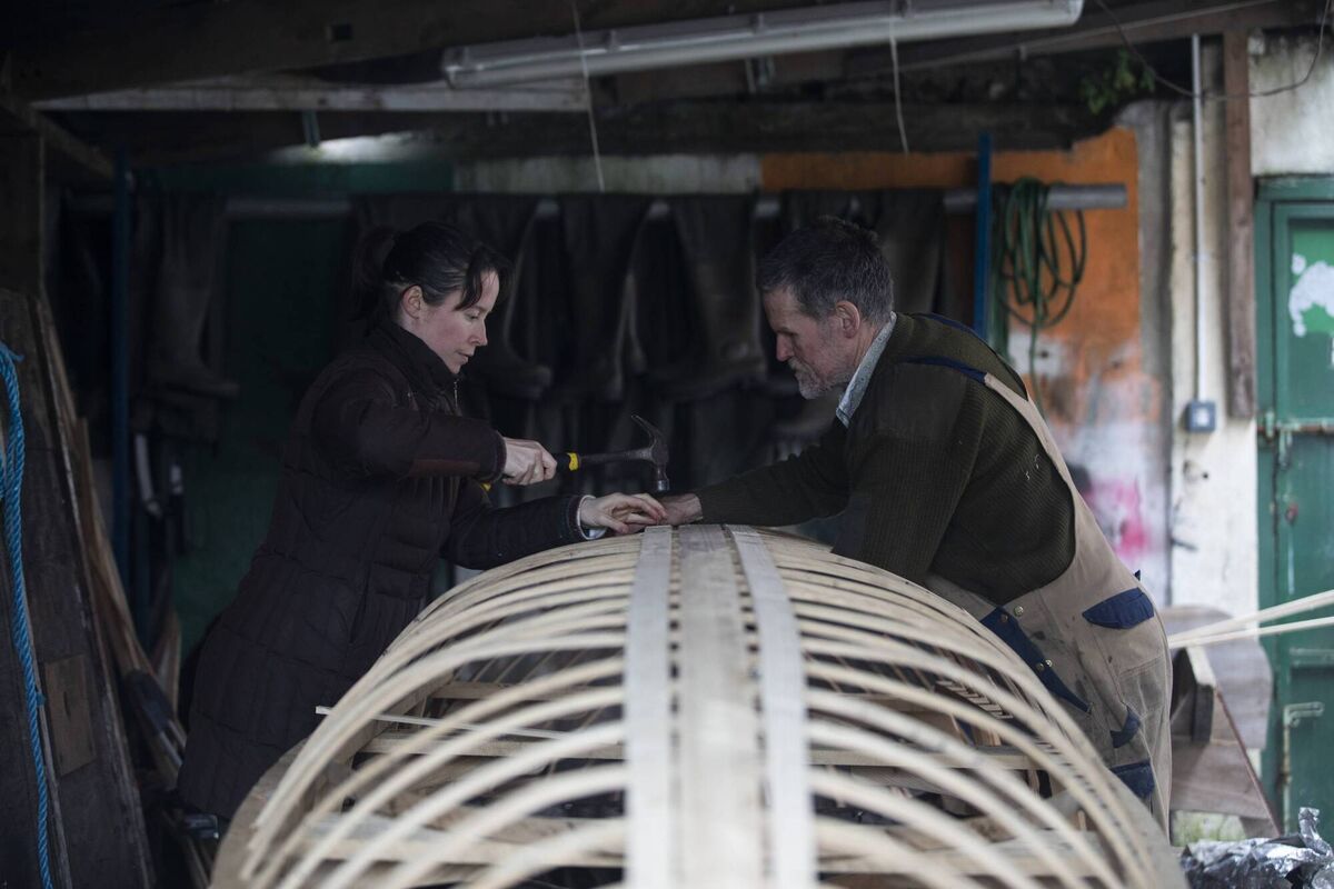 Siobhán Ni Dhuinnin and Pádraig Ó Duinnín. Picture: Clare Keogh 