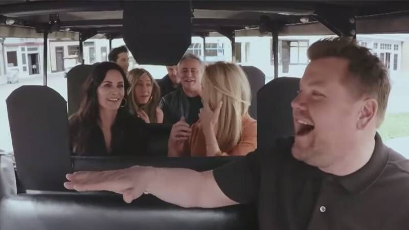 James Corden and the Friends cast. 
