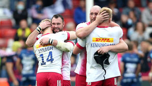 <p>Harlequins pulled off a stunning fightback (Nigel French/PA)</p>