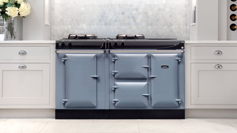 The vast AGA ER3 designed with two cast-iron ovens for baking, roasting and simmering, a three-zone induction hob, a warming oven and a brand new conventional fan oven, for added flexibility. 170cm or 210cm. From €18,000. The vast AGA ER3 designed with two cast-iron ovens for baking, roasting and simmering, a three-zone induction hob, a warming oven and a brand new conventional fan oven, for added flexibility. 170cm or 210cm. From €18,000.