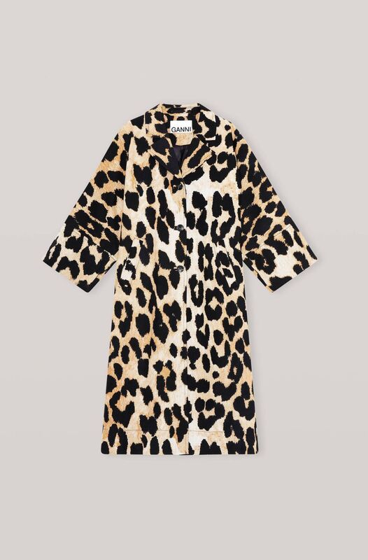 Leopard Print Coat, €295, Ganni