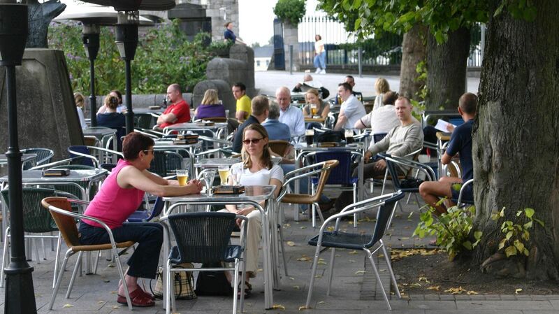 As pubs reopen their doors (and patios and beer gardens), spending money on safety signs, cleaning and sterilisation, and move their businesses out into the open air, they’ve been told they may not be allowed to do that either. File picture: Liam Burke/Press 22