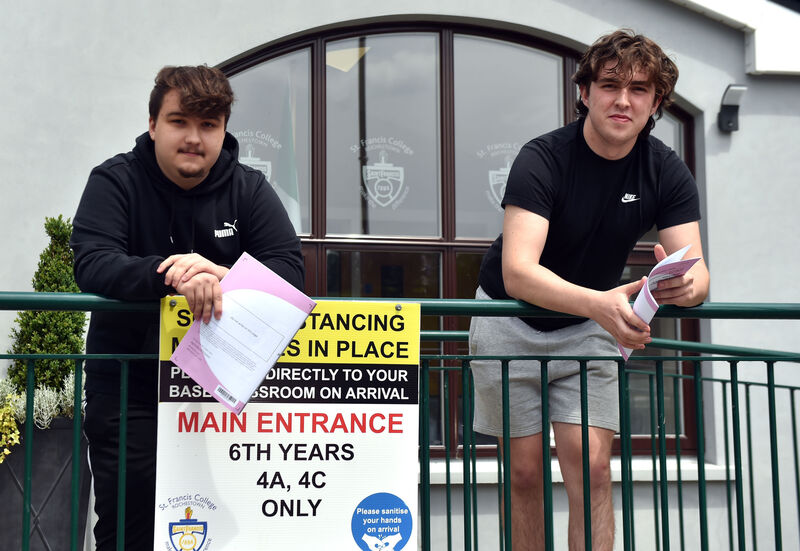  Pupils Patryk Muszynski and Eoghan Hayes of St Francis College, Rochestown. Picture: Eddie O'Hare