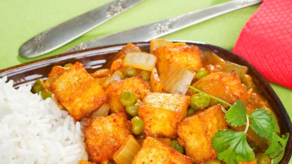 Kate’s Panir with tomato, ginger and coriander sauce