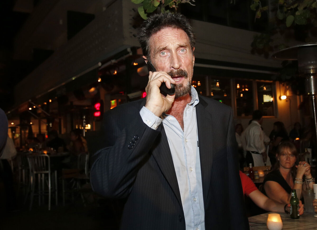 John McAfee publicly embraced drugs, guns and sex, and had a history of legal woes spanning from Tennessee to Central America to the Caribbean. File photo: AP/Alan Diaz