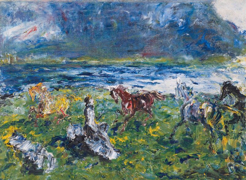 'Among Horses' by Jack B Yeats from the Eastwood Collection at Christie's.
