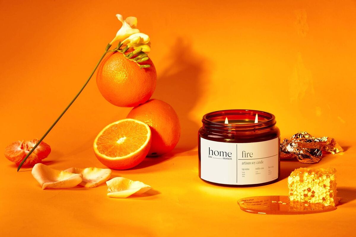 The Home Movement Fire candle.