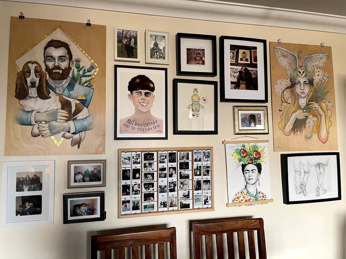 Artwork in Deirdre Young's home. 