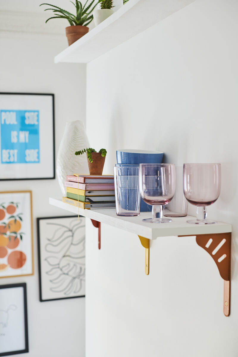  Arrangements of attractive pieces like these texturising a high wall are ideal little vignettes to draw the eye. Picture: John Lewis SS collections
