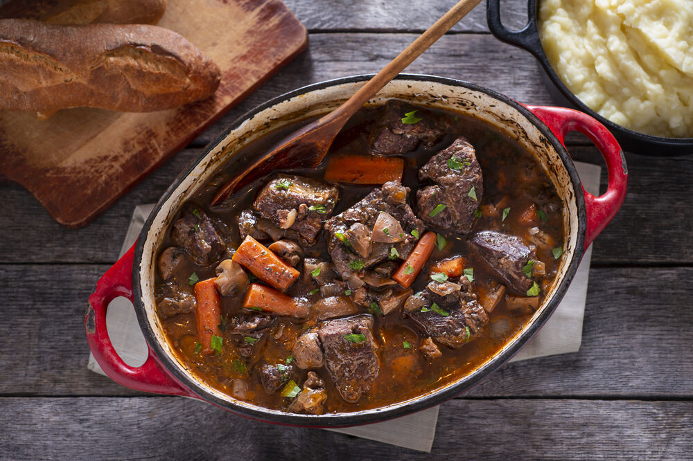 Shin of beef and oxtail stew