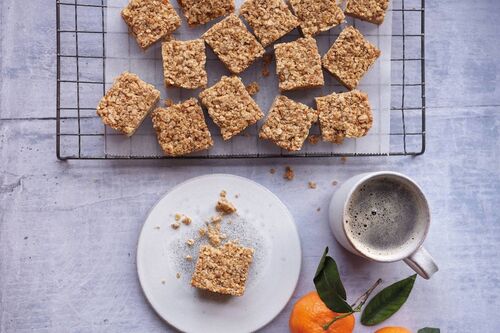 Orange oat flapjacks