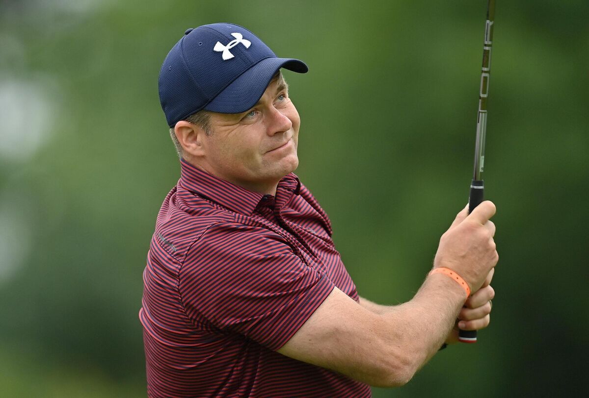 30 June 2021; Dublin football manager Dessie Farrell during the Dubai Duty Free Irish Open Golf Championship - Pro-Am at Mount Juliet in Thomastown, Kilkenny. Photo by Ramsey Cardy/Sportsfile