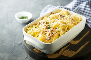 Jim Tynan’s potato and turnip gratin