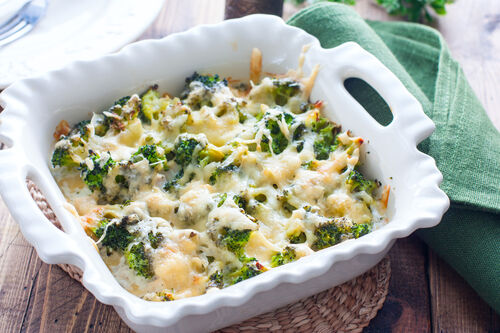 Chicken and broccoli gratin