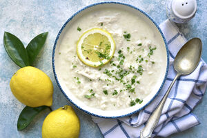 Chicken avgolemono soup