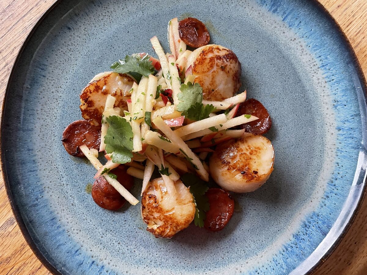 Colm O'Gorman's seared scallops are easy and quick.