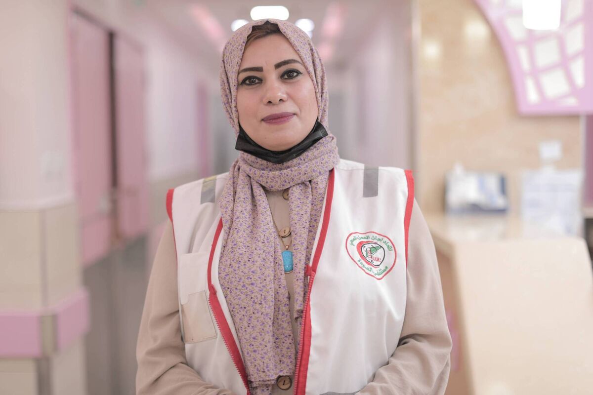 Helana Mesleh works as a psychologist at the Al-Awda Hospital in northern Gaza. Some women were unable to breastfeed their babies, hug them or even accept them because they came during difficult circumstances, Picture: ActionAid Palestine via ActionAid Ireland Helana Mesleh works as a psychologist at the Al-Awda Hospital in northern Gaza. Some women were unable to breastfeed their babies, hug them or even accept them because they came during difficult circumstances, Picture: ActionAid Palestine via ActionAid Ireland