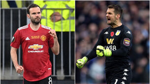 <p>Juan Mata, left, has a signed a new one-year deal and Tom Heaton returns to the club after 11 years (Rafal Oleksiewicz/Nick Potts/PA)</p>