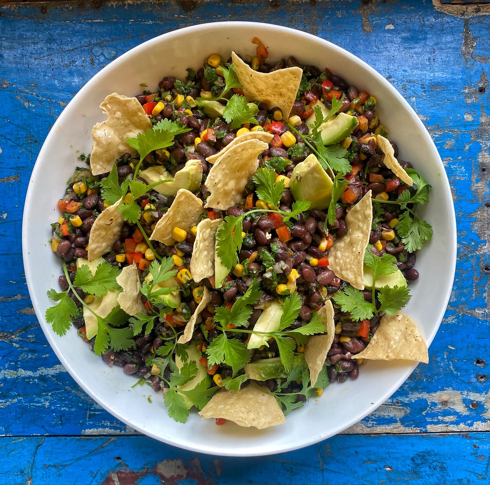 
                Oaxacan Black Bean Salad with Corn, Avocado and Lime Vinaigrette
            