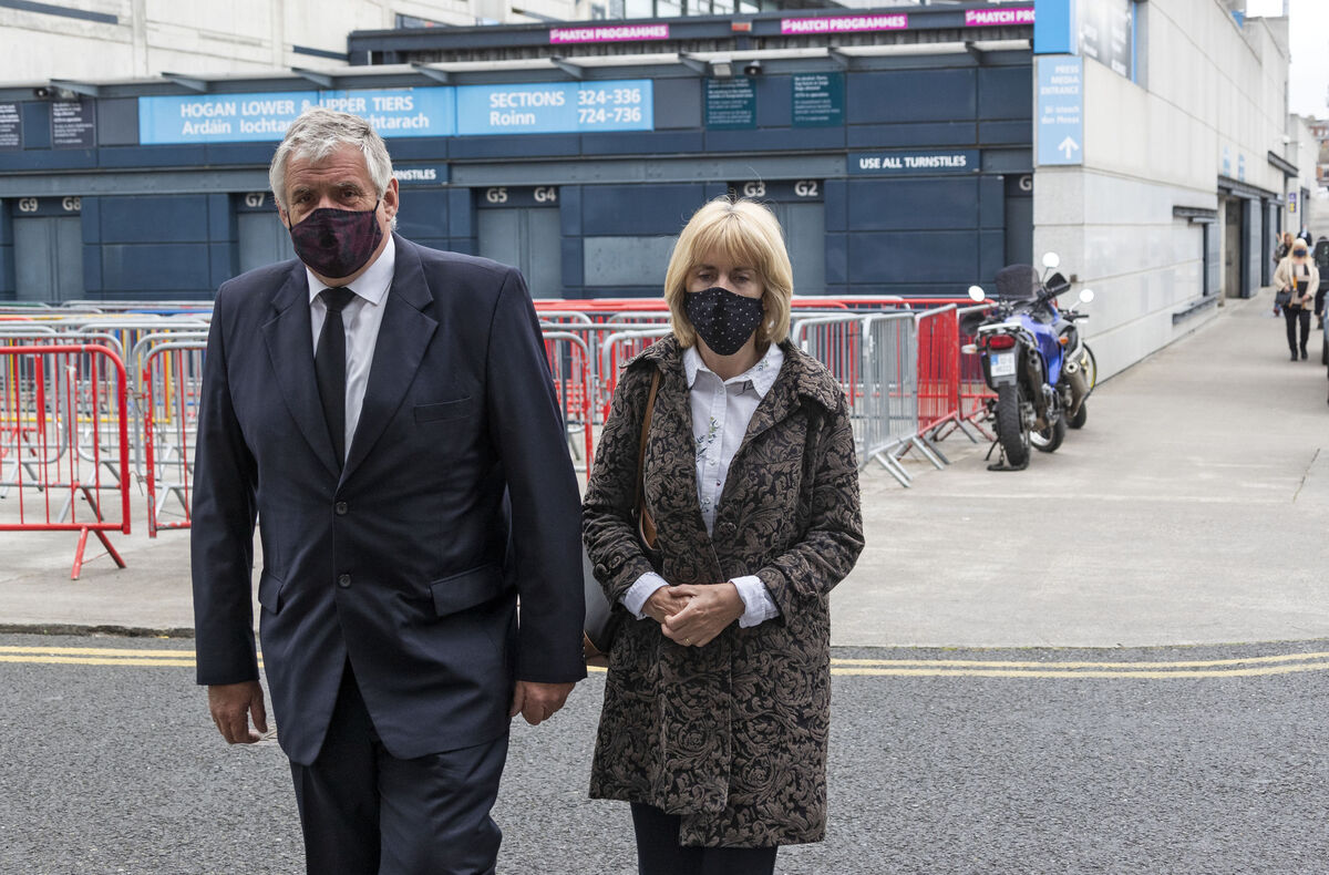 Cameron Blair's parents Kathy and Noel Blair leaving the Central Criminal Court, in Croke Park last month. Picture Colin Keegan, Collins Dublin