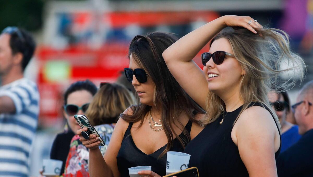 Fans enjoying the test music event in Kilmainham. Photograph: Leon Farrell / Photocall Ireland