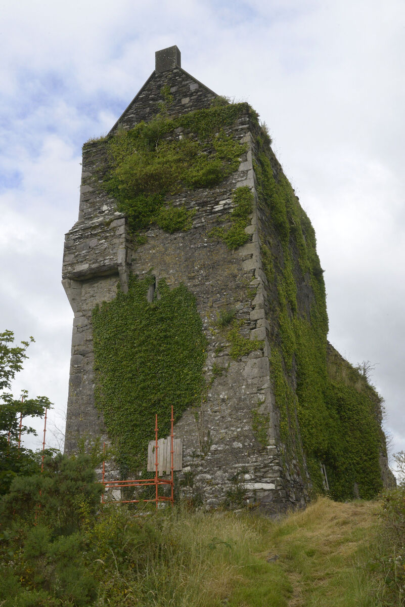 Pictured at Carrignacurra Castle, Inchigeela, Cork The castle is the last known standing castle of the O'Leary clan and pictured launching the reconstuction project was Tom Carlson in knights dress. Picture Denis Boyle Pictured at Carrignacurra Castle, Inchigeela, Cork The castle is the last known standing castle of the O'Leary clan and pictured launching the reconstuction project was Tom Carlson in knights dress. Picture Denis Boyle