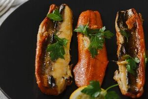 Kippers with kombu butter and toast