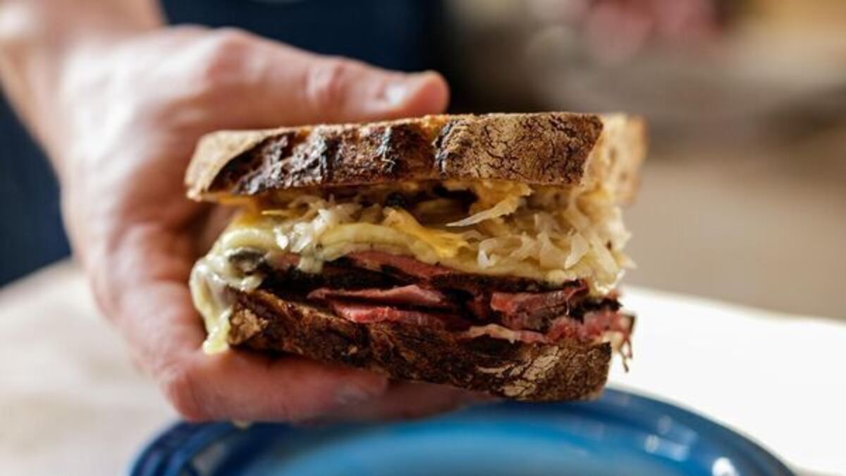 Spiced beef Reuben