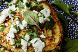 Herb and Ricotta pancakes