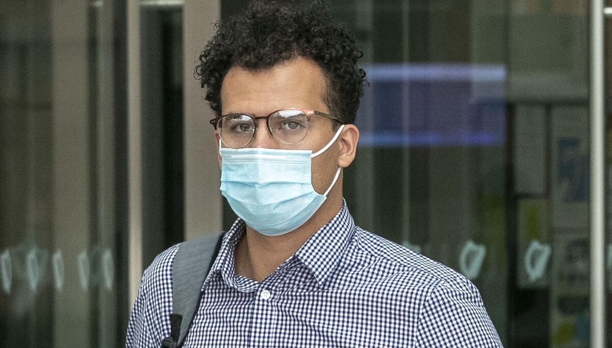  Bruno da Silva of Fort Ostman, Old County Road, Crumlin, leaving Dublin District Court last Tuesday. 