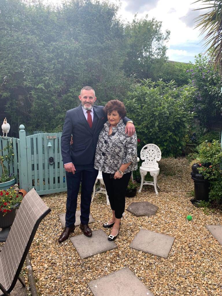 Don Kelleher with his mother Stephanie.