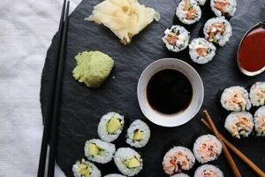Salmon sushi