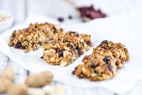 Date and ginger oat slices