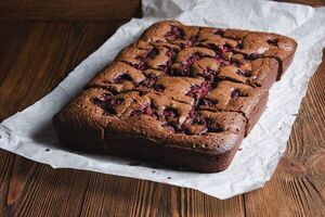 Raspberry and chocolate brownies