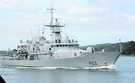 The LÉ William Butler Yeats: Ireland's naval fleet will be open to the public in September to mark its 75th anniversary. Picture: Denis Minihane.