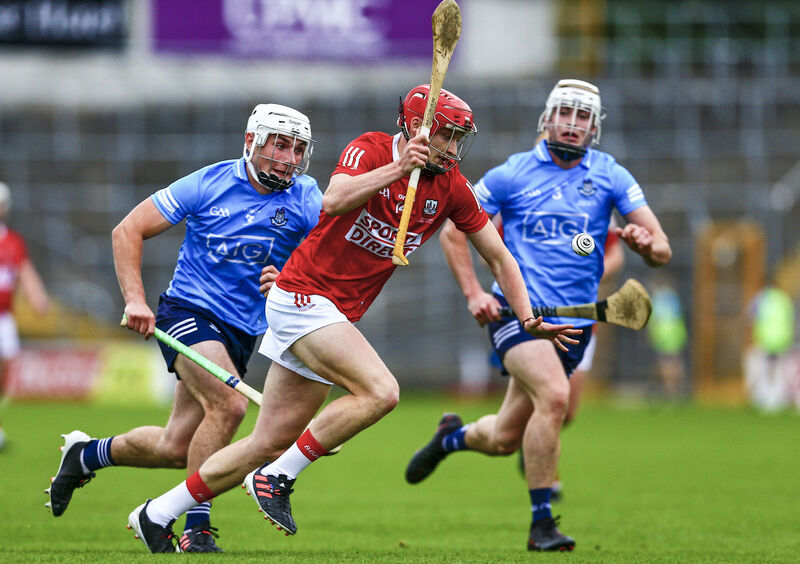 Cork's Alan Connolly and Dublin's Andrew Dunphy. Picture: INPHO/Ken Sutton
