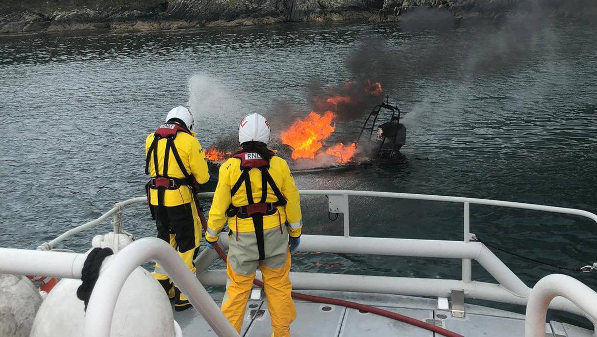 Baltimore RNLI fight blaze on boat off Sherkin Island 