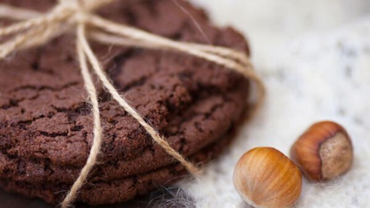 Rich chocolate and hazelnut biscuits