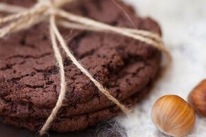 Rich chocolate and hazelnut biscuits