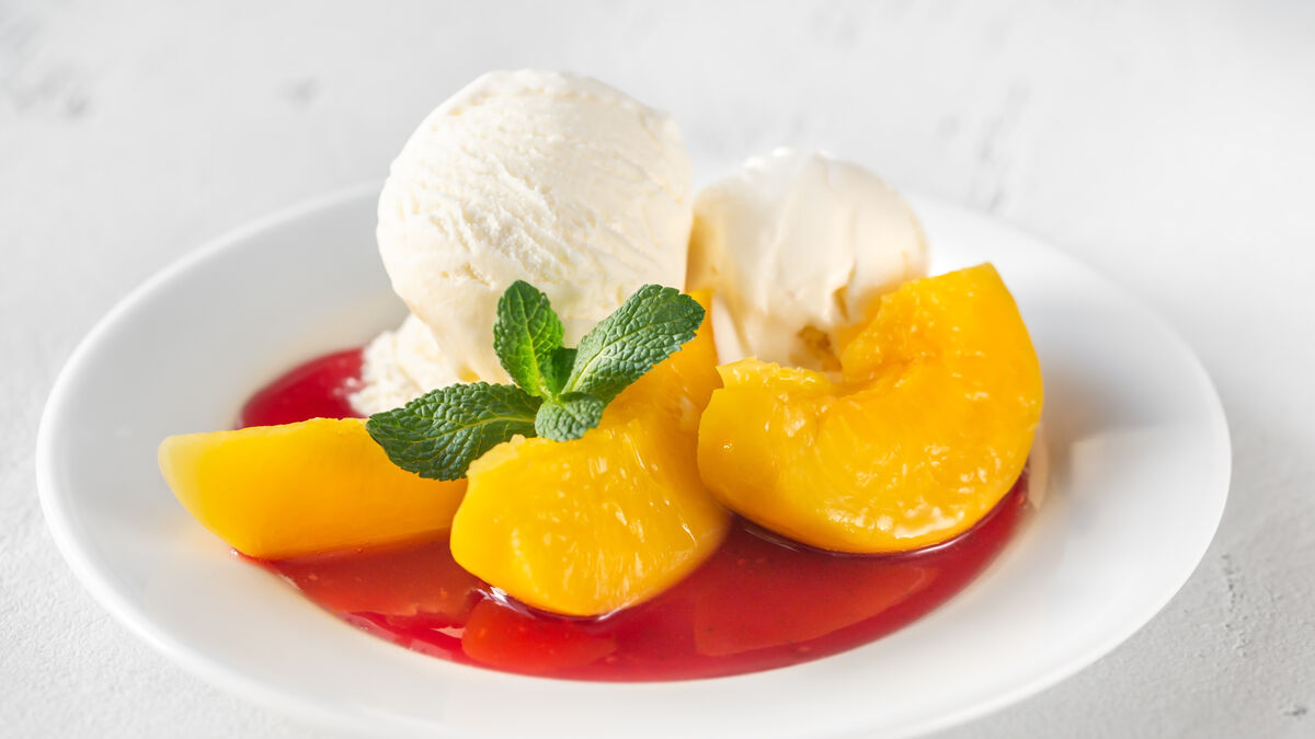 Peach melba