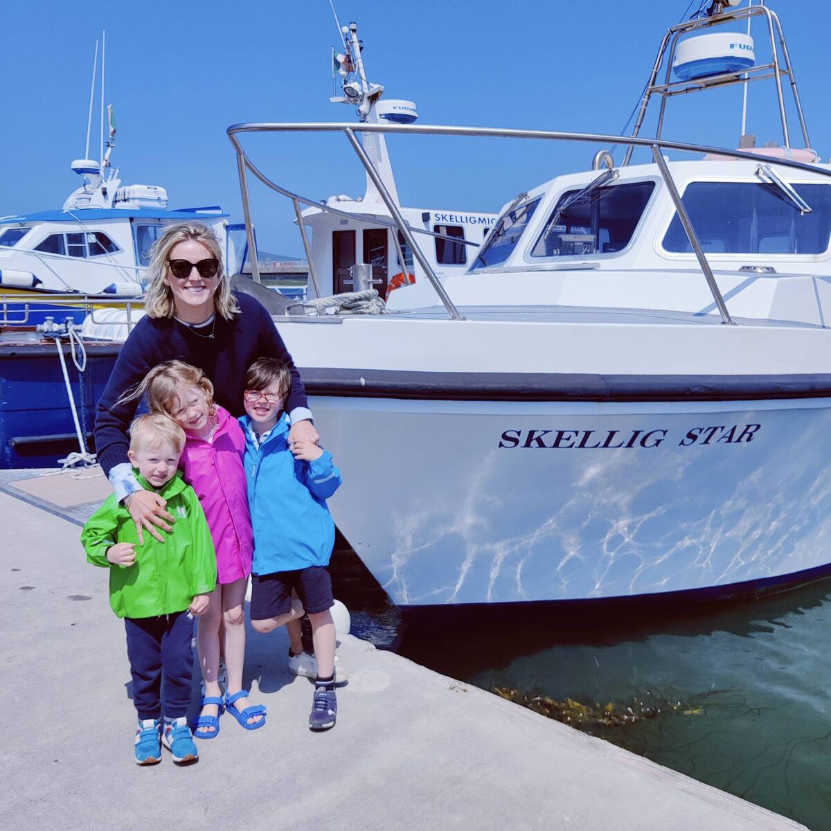 Laura Nolan Horgan with her three children, from left Toby, Elizabeth, and Hugo.