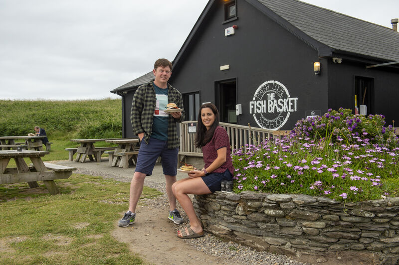  Peter and Elaine Shanahan serving breakfast from 9.30-11.30 and lunch from 12.30 till 6pm at the Fish Basket on Long Strand, Castlefreke, West Cork. Picture: Dan Linehan