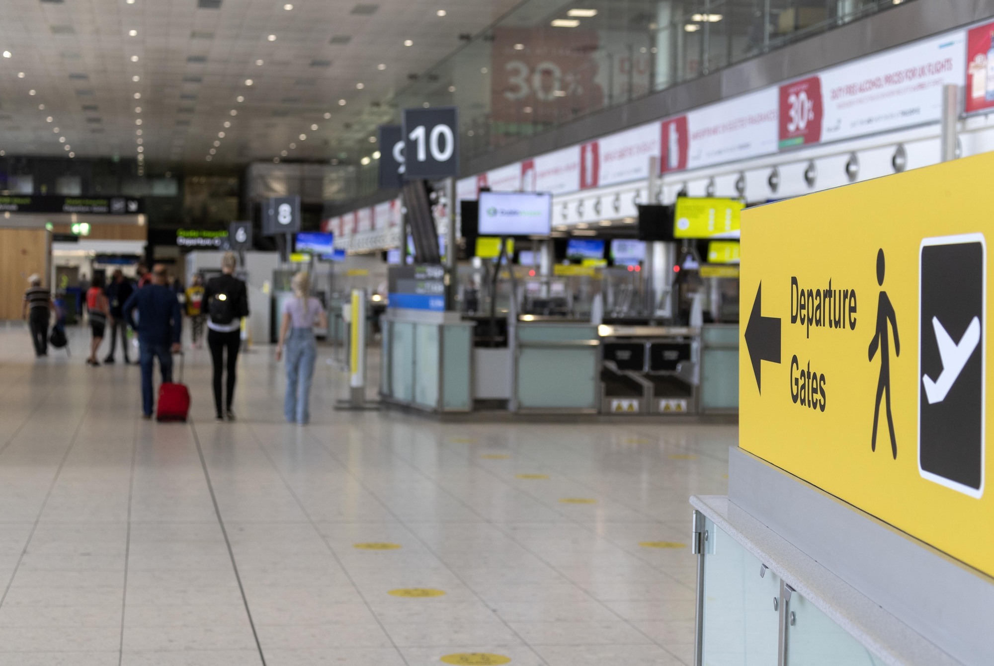 Passengers at the departure level at Dublin Airport Terminal 1. File Picture: Colin Keegan/ Collins Dublin