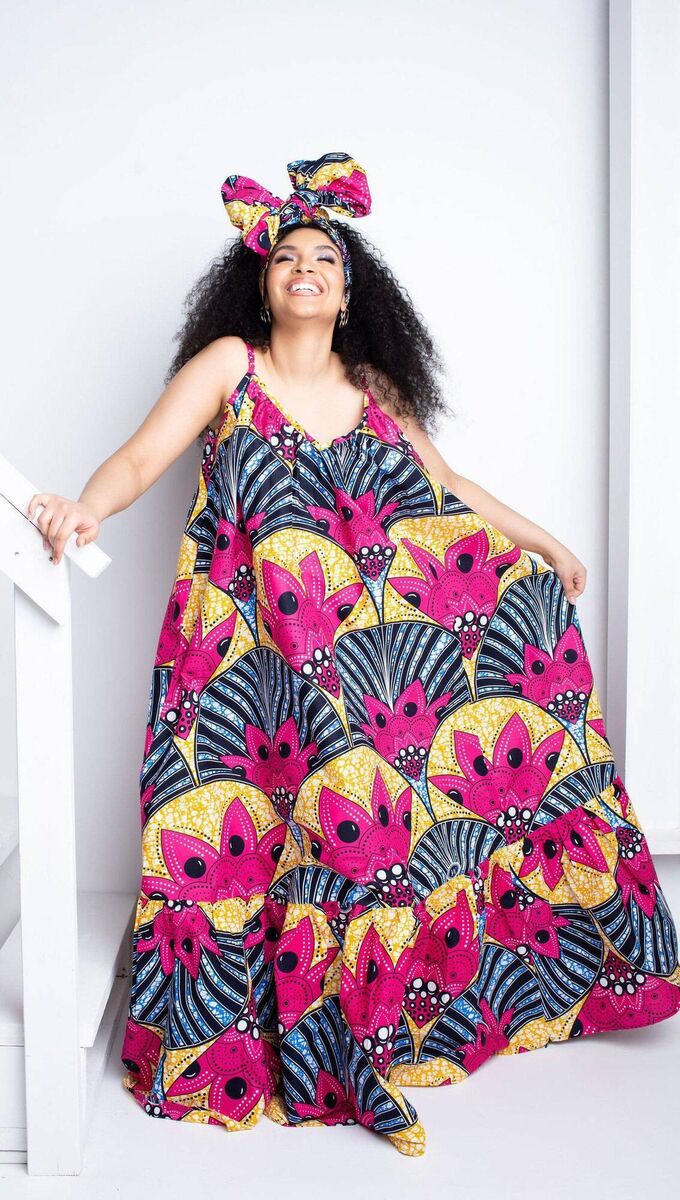  ‘Laide’ African print summer maxi dress, Ofuure, €102.95