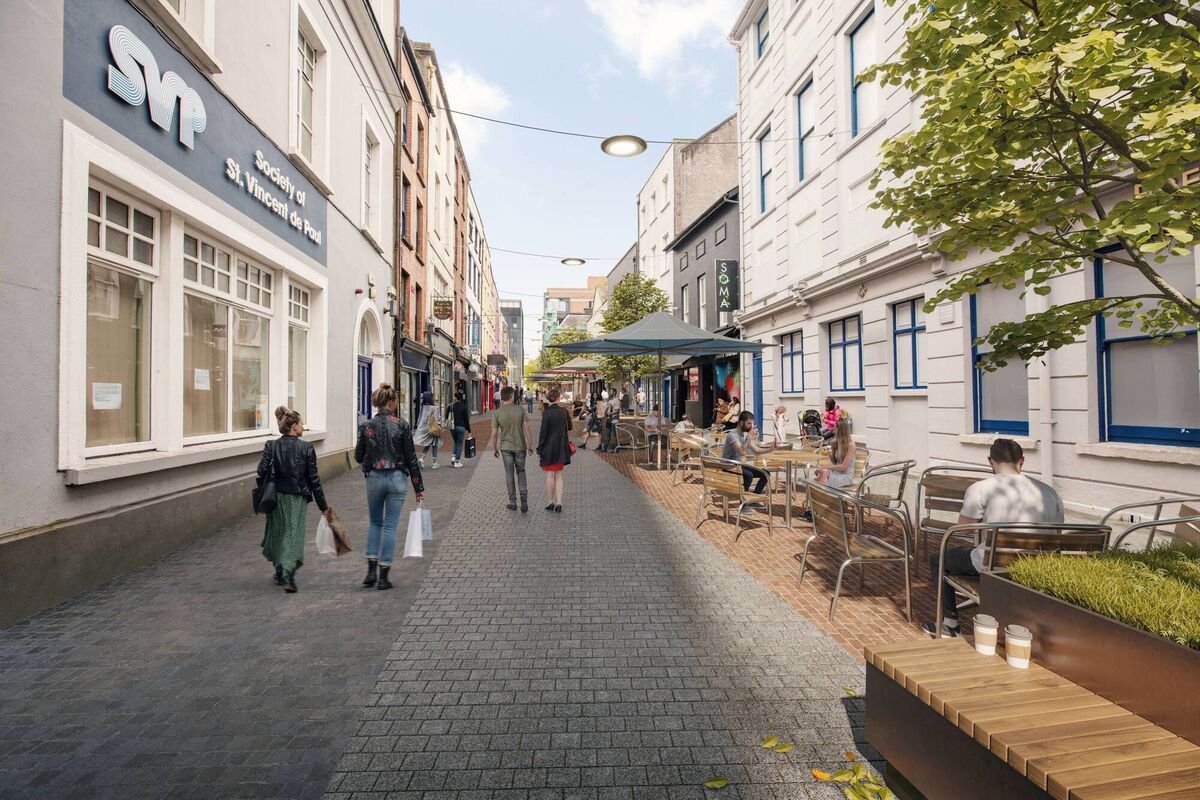 Tuckey Street as viewed from Grand Parade in the regeneration plan.